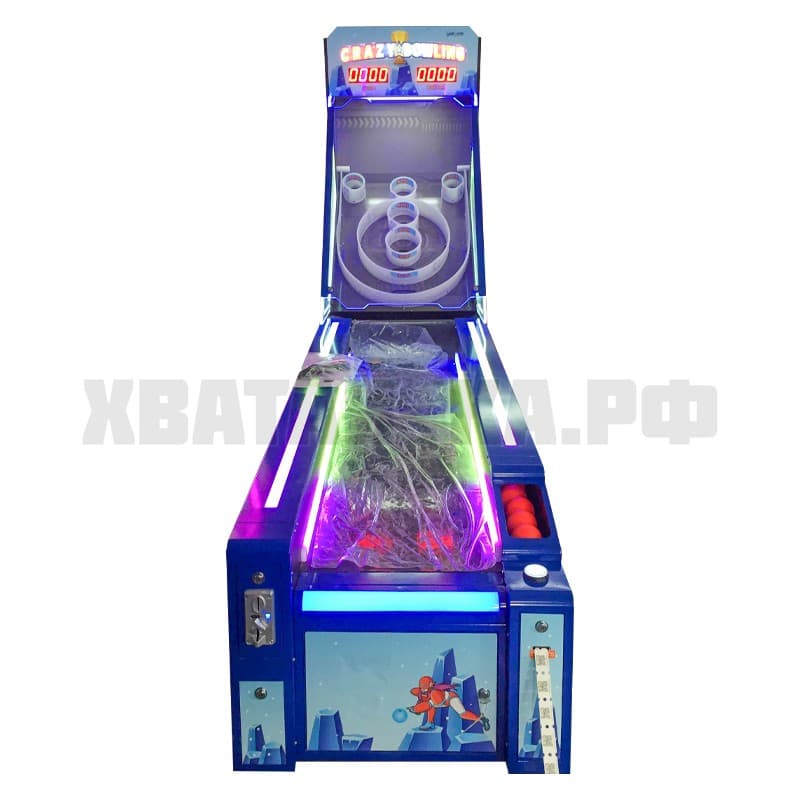 Спортивные развлечения с монетоприемником Crazy Bowling