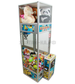 Торгово-призовой автомат "Хватай-ка малая с лузой и кубом для призов"