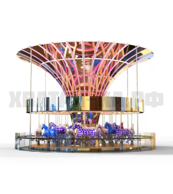 Роскошный аттракцион-карусель на 16 мест