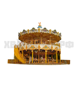 Двухъярусная роскошная карусель на 38 мест