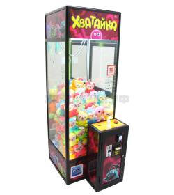 Торгово-призовой автомат "Кран-машина старого образца" (с призовым уголком, низкий пол)
