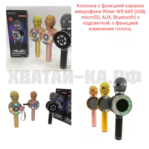 Колонка с функцией караоке-микрофона