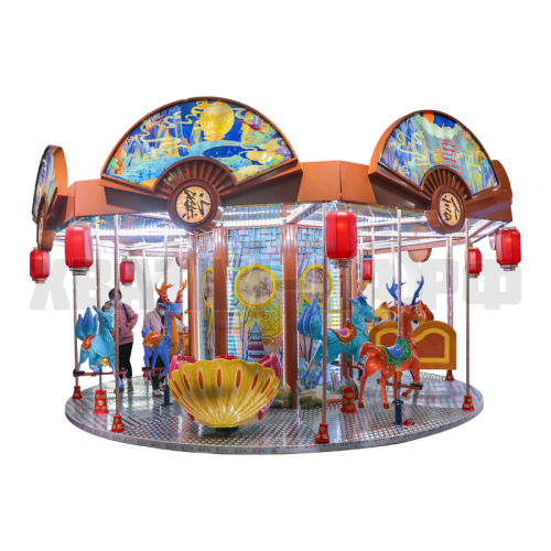 Красочная карусель на 16 мест