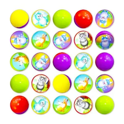 Мячи-прыгуны 25 мм 'Кот и пес'