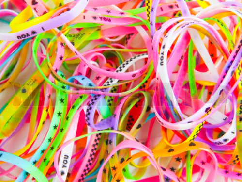 БРАСЛЕТ СИЛИКОНОВЫЙ ЯРКОЕ АССОРТИ