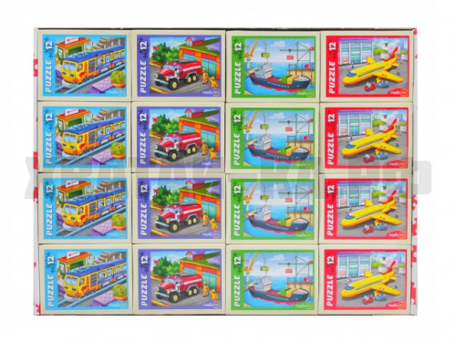 ПАЗЛ НУЖНЫЙ ТРАНСПОРТ 12 ДЕТАЛЕЙ