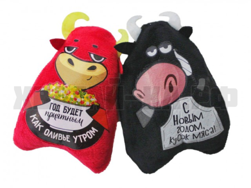 МАГНИТ МЯГКИЙ БЫЧОК АССОРТИ